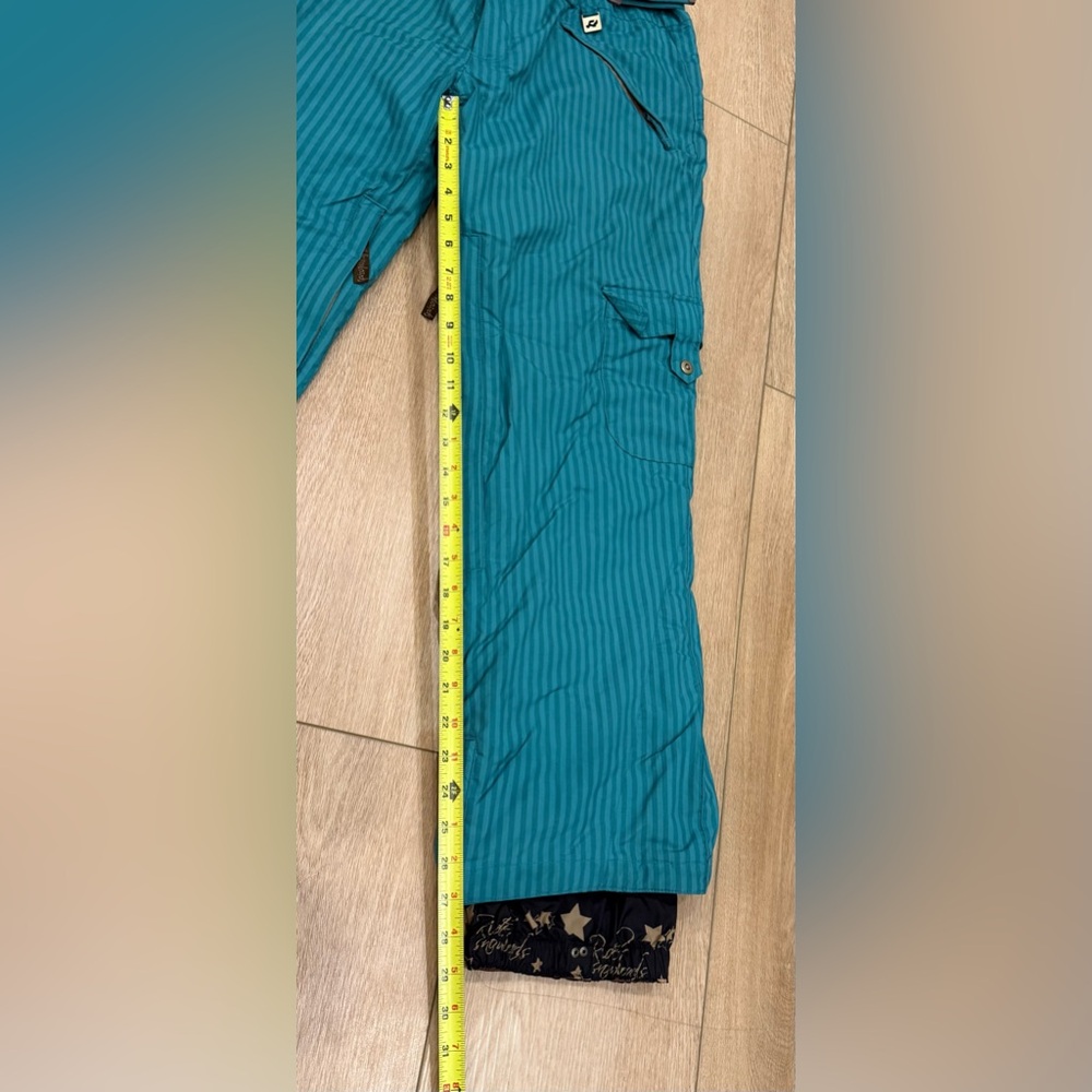 Ride Snowboards Women’s Teal Waterproof Snowboard Pants Size Medium - Picture 7 of 8